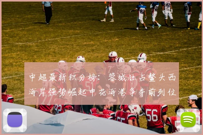 中超最新积分榜：蓉城独占鳌头西海岸强势崛起申花海港争夺前列位置